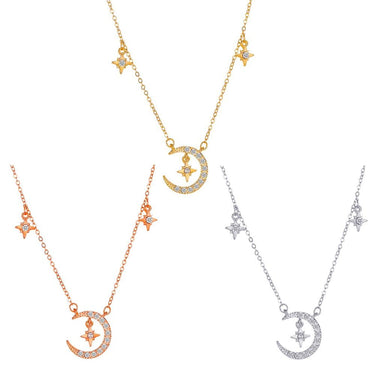 Gorgeous Star Moon Necklace - Limit 5 per person-Your Soul Place